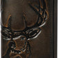 Embossed Deer Trifold Leather Wallet for Men