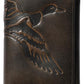 Embossed Duck Trifold Leather Wallet for Men