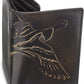 Embossed Duck Trifold Leather Wallet for Men