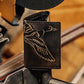 Embossed Duck Trifold Leather Wallet for Men