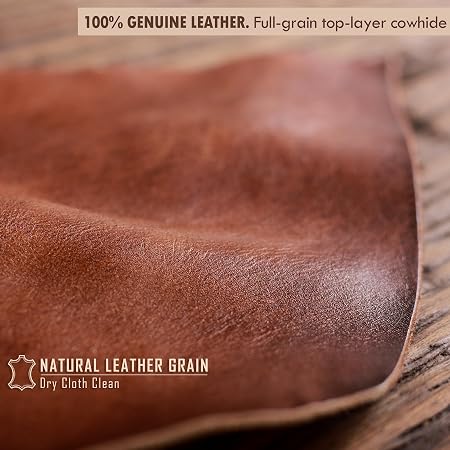 Embossed Wolf Bifold Leather Wallet with RFID Blocking