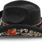 Embroidered Straw Western Hat - Rhinestone Cowboy Style