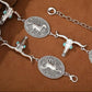 Engraved Concho Rodeo Chain Belt - Silver Gold Waist Belt