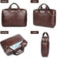 Men's Executive Full-Grain Leather Briefcase – 16"