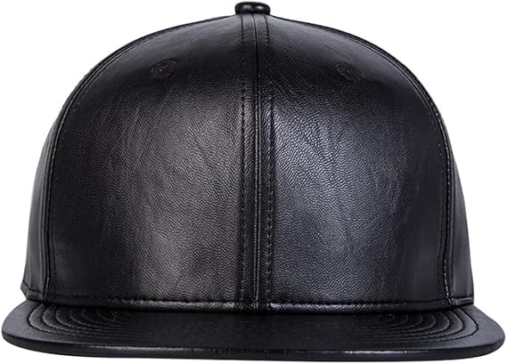 Genuine Lambskin Leather Baseball Cap - Adjustable