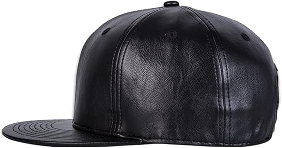 Genuine Lambskin Leather Baseball Cap - Adjustable