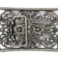 Faux Turquoise Filigree Western Belt Buckle