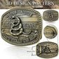 Patriotic Rattlesnake Flag Belt Buckle - Don't Tread On Me