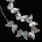 Floral Concho Waist Chain - Vintage Silver Western Belt