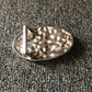 Floral Filigree Bling Belt Buckle - Silver Metal