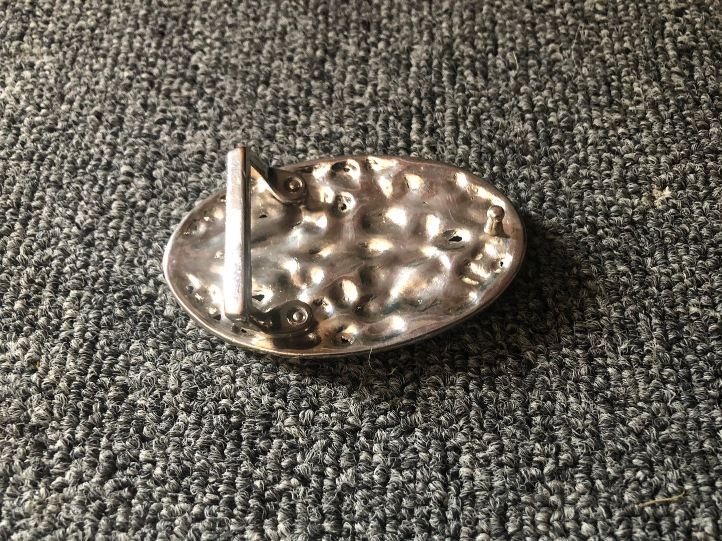 Floral Filigree Bling Belt Buckle - Silver Metal