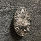Floral Filigree Bling Belt Buckle - Silver Metal