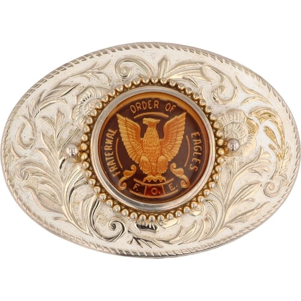 Fraternal Order of Eagles Masonic Belt Buckle