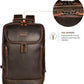 Men's Full Grain Leather Business Travel Backpack – 17.3