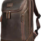 Men's Full Grain Leather Business Travel Backpack – 17.3