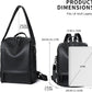 Genuine Leather Backpack Purse for Women - Black