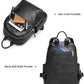 Genuine Leather Backpack Purse for Women - Pebbled Cowhide