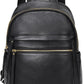 Genuine Leather Backpack Purse for Women - Pebbled Cowhide