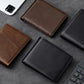 Genuine Leather Bifold Wallet with RFID Blocking - 12 Card Slots
