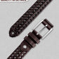 Genuine Leather Braided Belt with Holeless Fit for Men & Women