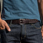 Genuine Leather Braided Belt with Holeless Fit for Men & Women