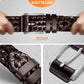 Genuine Leather Braided Belt with Holeless Fit for Men & Women