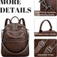Genuine Leather Convertible Backpack Purse for Women