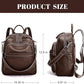 Genuine Leather Convertible Backpack Purse for Women
