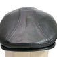 Genuine Leather Gatsby Flat Cap - Classic Newsboy Style