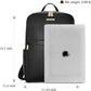 Genuine Leather Laptop Backpack Purse for Women - 15.6