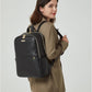 Genuine Leather Laptop Backpack Purse for Women - 15.6