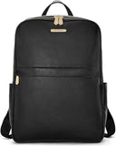 Genuine Leather Laptop Backpack Purse for Women - 15.6