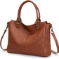 Genuine Leather Medium Tote Satchel with RFID Blocking