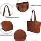 Genuine Leather Vintage Tote Bag - Handmade