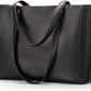 Genuine Leather Work Tote with Padded 15.6" Laptop Sleeve