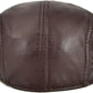 Genuine Sheepskin Leather Baseball Cap - Adjustable