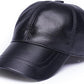 Genuine Sheepskin Leather Baseball Cap - Adjustable