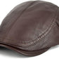 Genuine Sheepskin Leather Baseball Cap - Adjustable