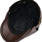 Genuine Sheepskin Leather Baseball Cap - Adjustable