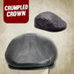 Genuine Leather Gatsby Flat Cap - Classic Newsboy Style