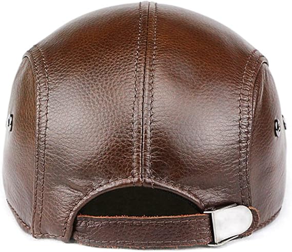 Genuine Cowhide Leather Ivy Cap - Beret Style
