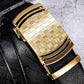 Gold Automatic Ratchet Belt Buckle for Formal & Wedding Wear