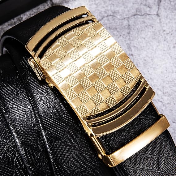 Gold Automatic Ratchet Belt Buckle for Formal & Wedding Wear