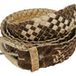Handwoven Cowhide Hair-On Belt - Boho Tribal Style