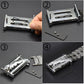 Heavy-Duty Stainless Steel Punk Belt - Rust-Free Metal