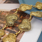 Heart Rhinestone Concho Waist Chain - Boho Western Belt