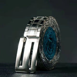 Heavy-Duty Stainless Steel Punk Belt - Rust-Free Metal