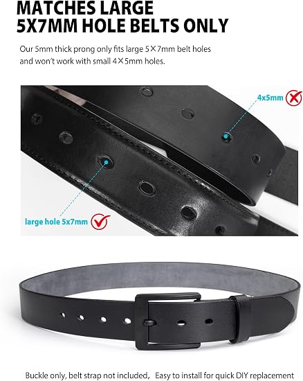Heavy Duty Interchangeable Prong Buckle - 30-Second Swap