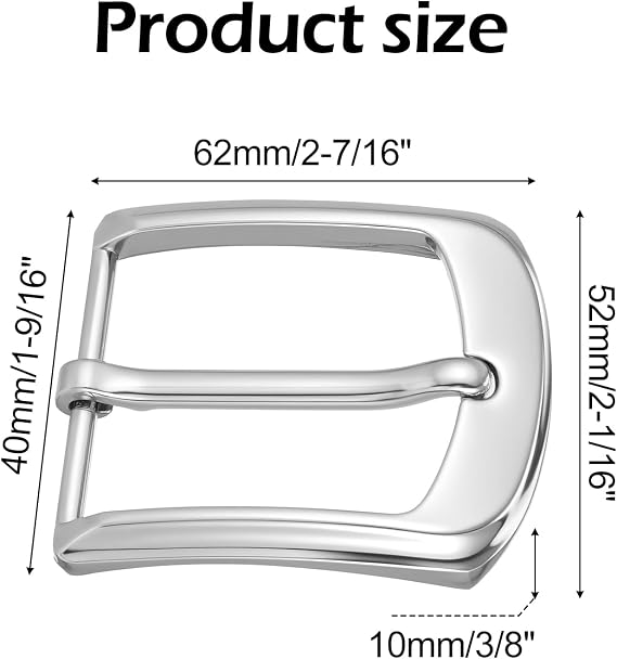 Heavy Duty Silver Square Buckle - Corrosion Resistant