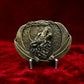 Howling Wolf & Moon Western Biker Belt Buckle - Antique Bronze Finish